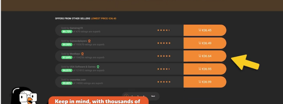 Sites Like Kinguin + Alternatives + Competitors